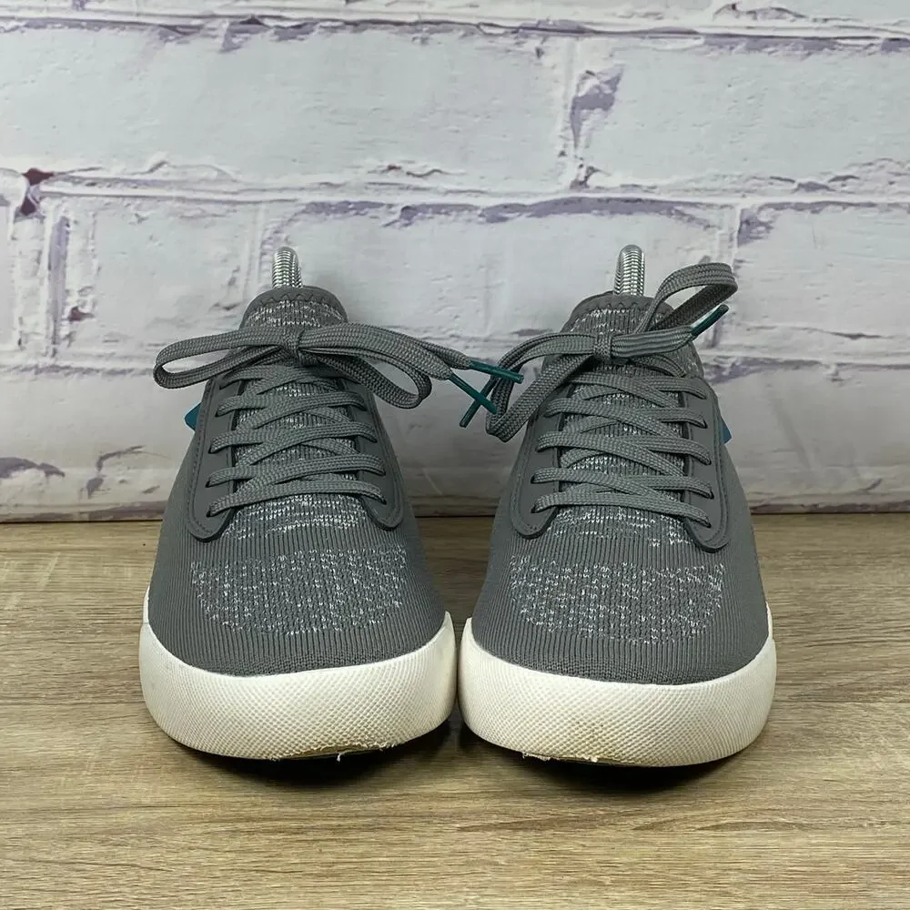 Vessi Gray Knit Athletic Sneakers with White Sole